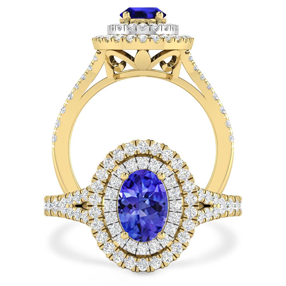 Yellow Gold - Tanzanite