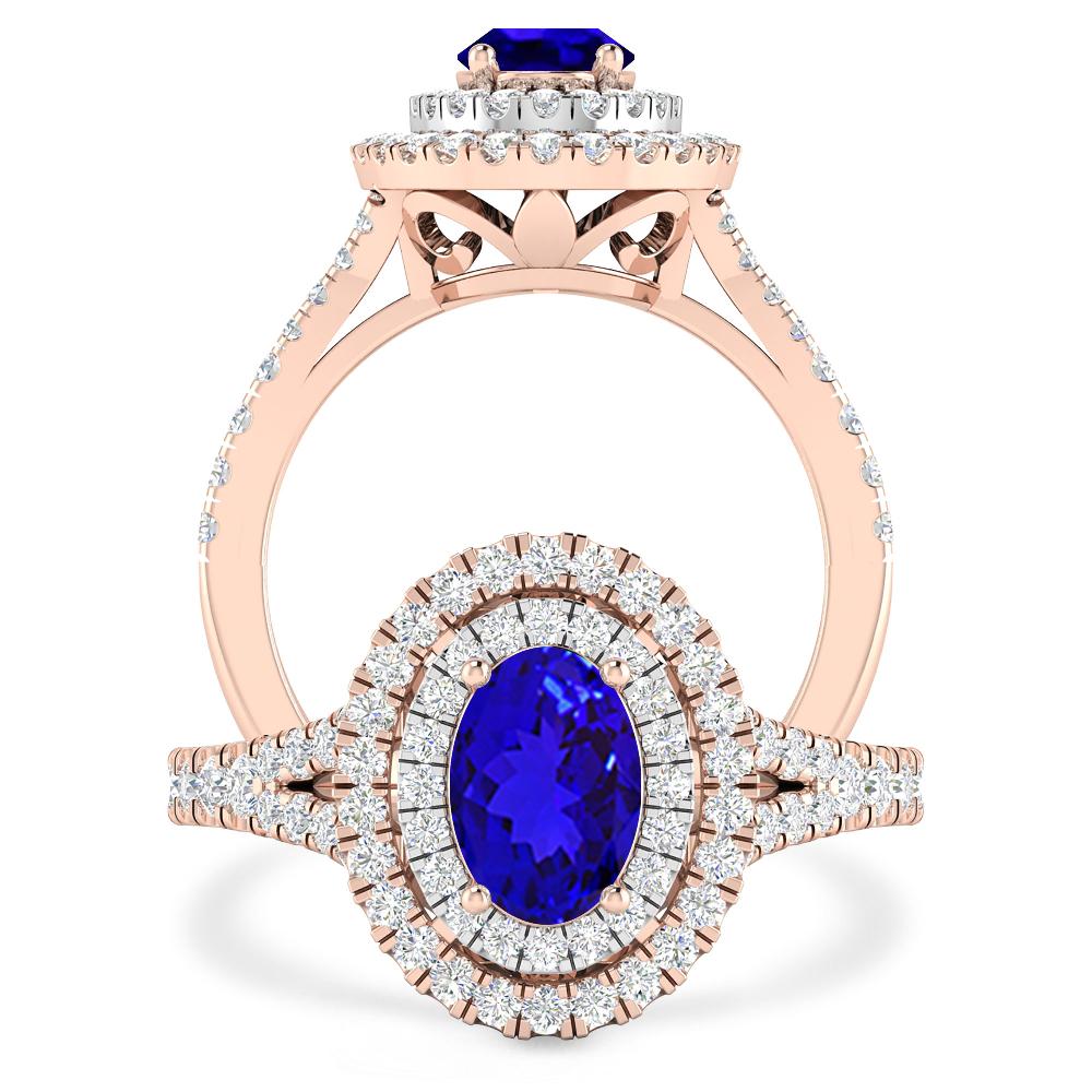 Rose Gold - Tanzanite