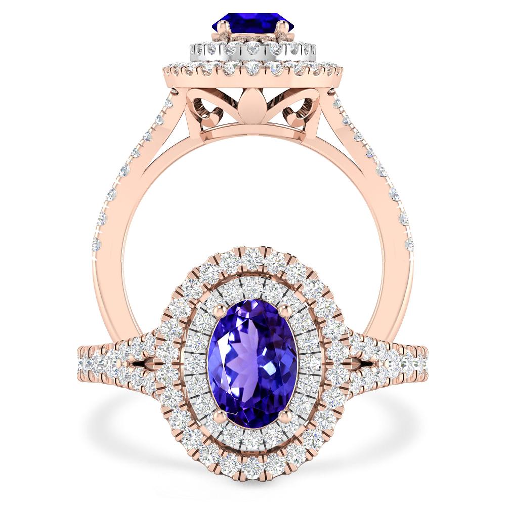 Rose Gold - Tanzanite