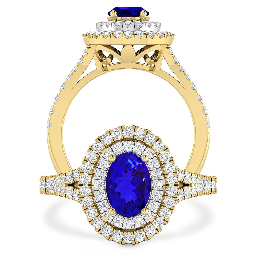 Yellow Gold - Tanzanite