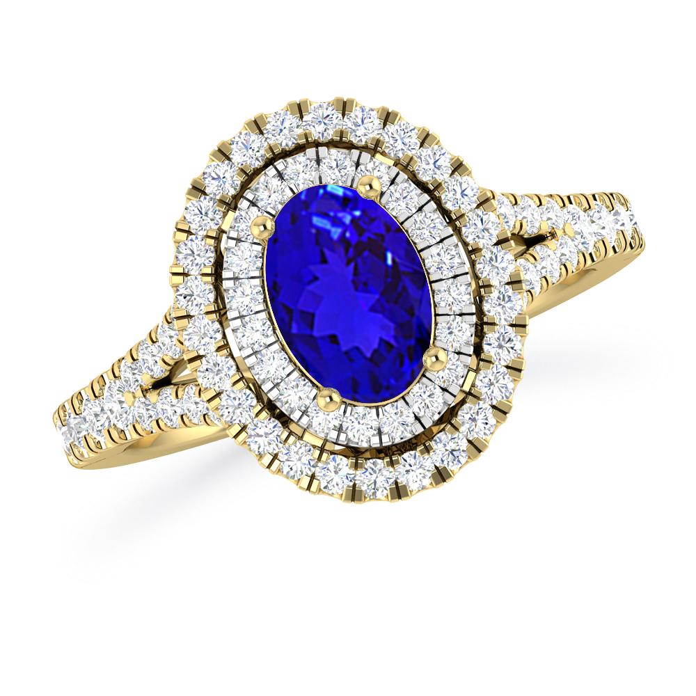 Yellow Gold - Tanzanite