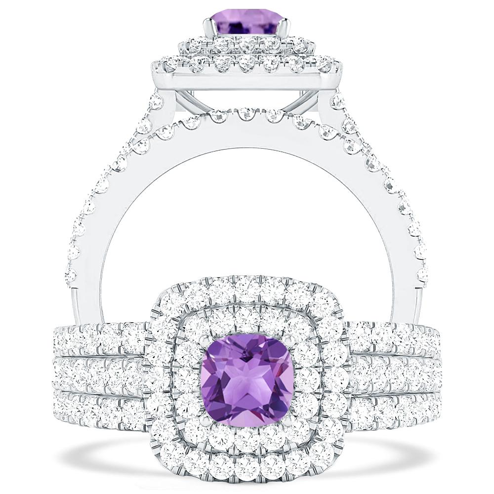 White Gold - Amethyst