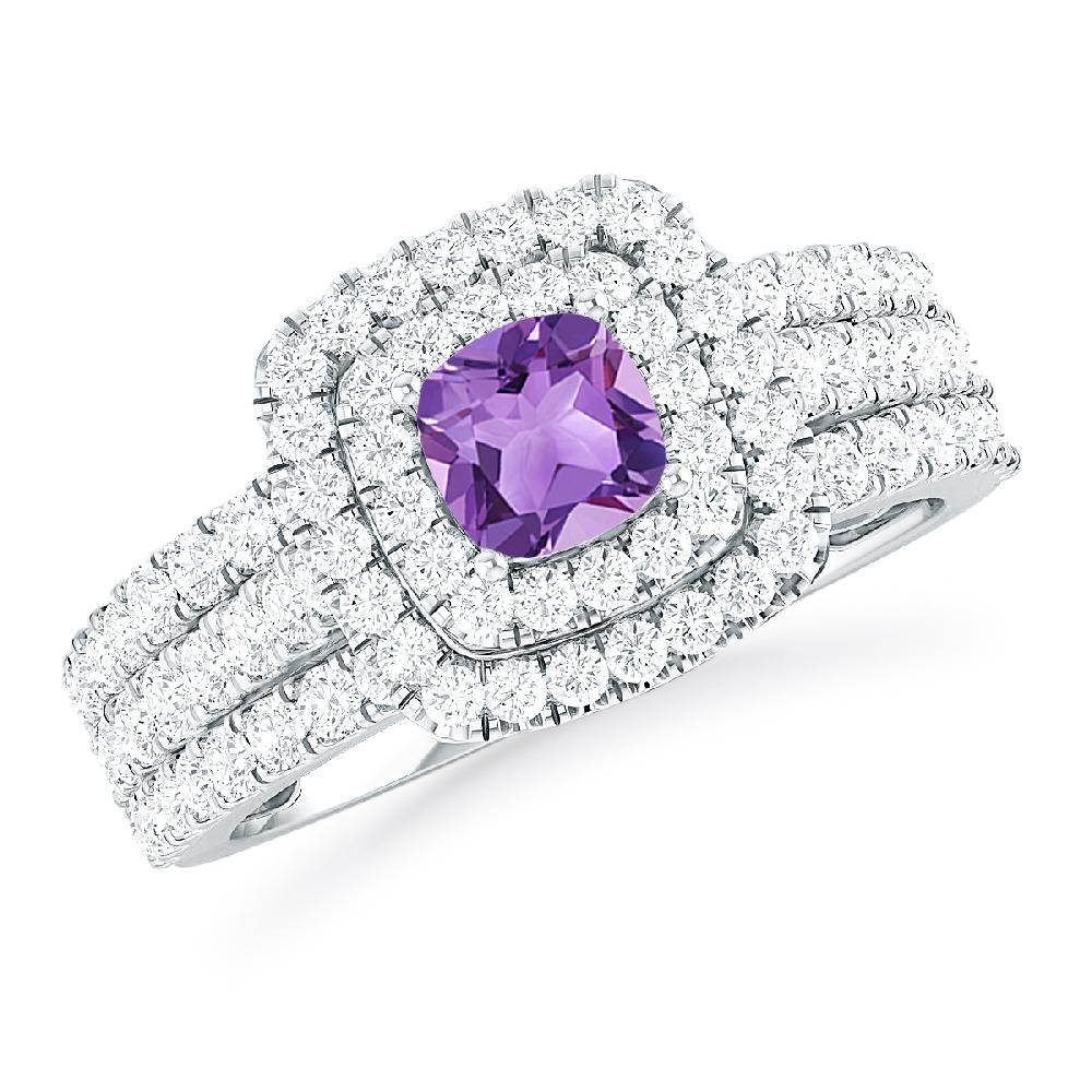 White Gold - Amethyst