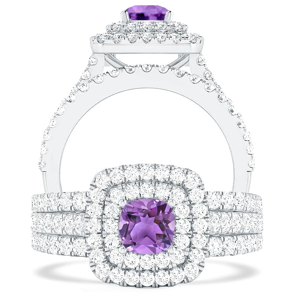 White Gold - Amethyst