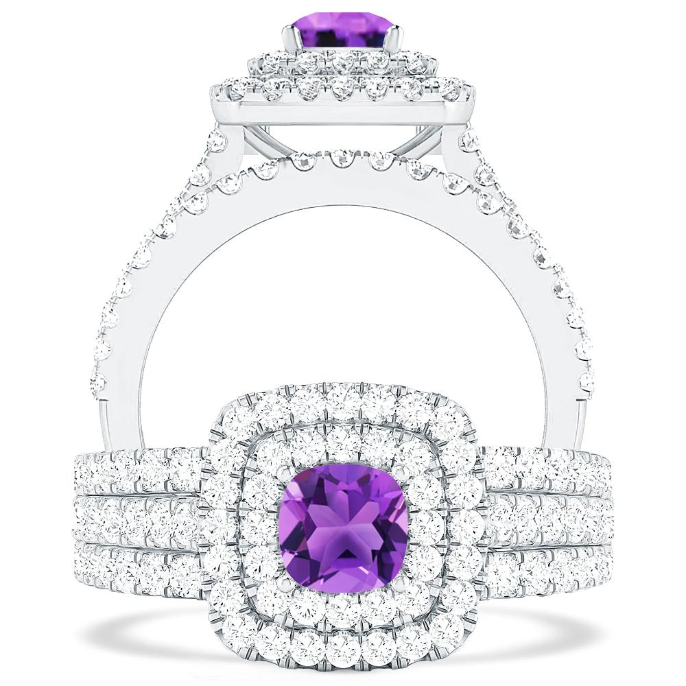 White Gold - Amethyst