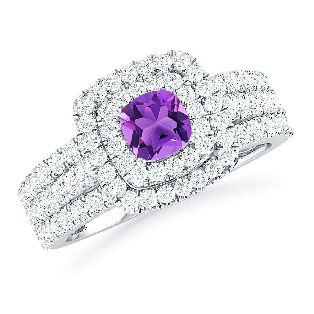 White Gold - Amethyst