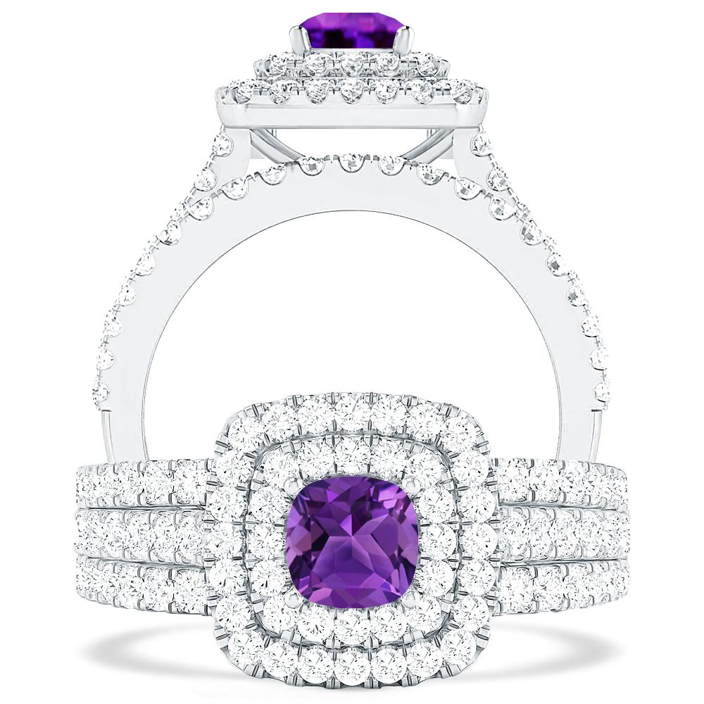 White Gold - Amethyst