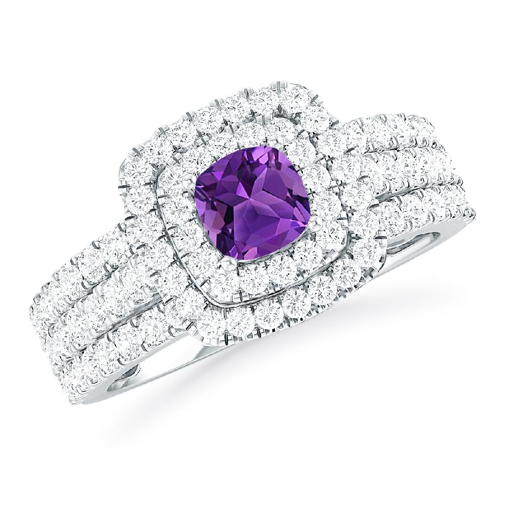 White Gold - Amethyst