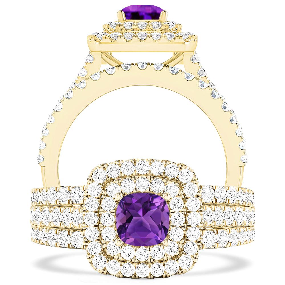 Yellow Gold - Amethyst