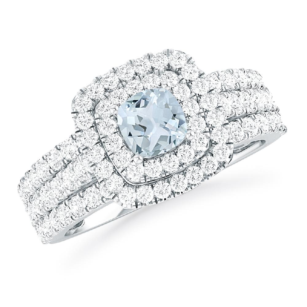 White Gold - Aquamarine