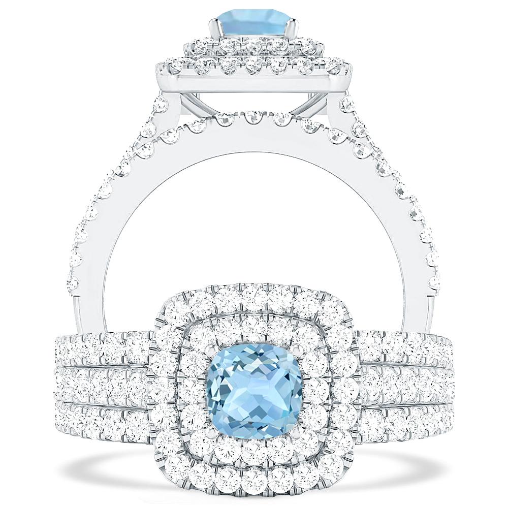 White Gold - Aquamarine