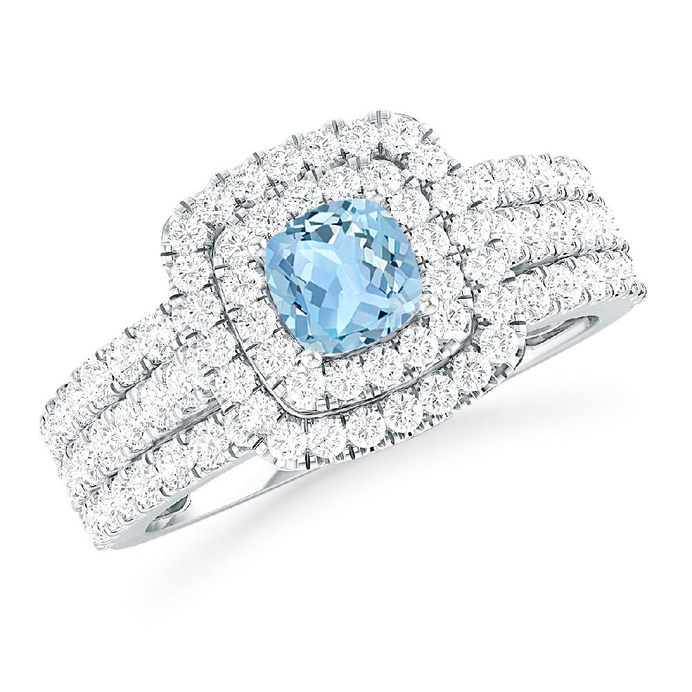 White Gold - Aquamarine