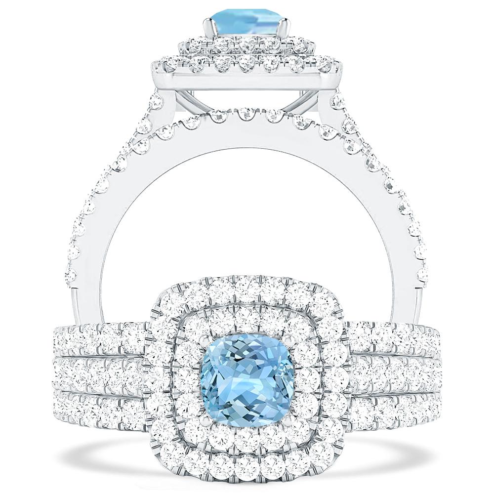 White Gold - Aquamarine