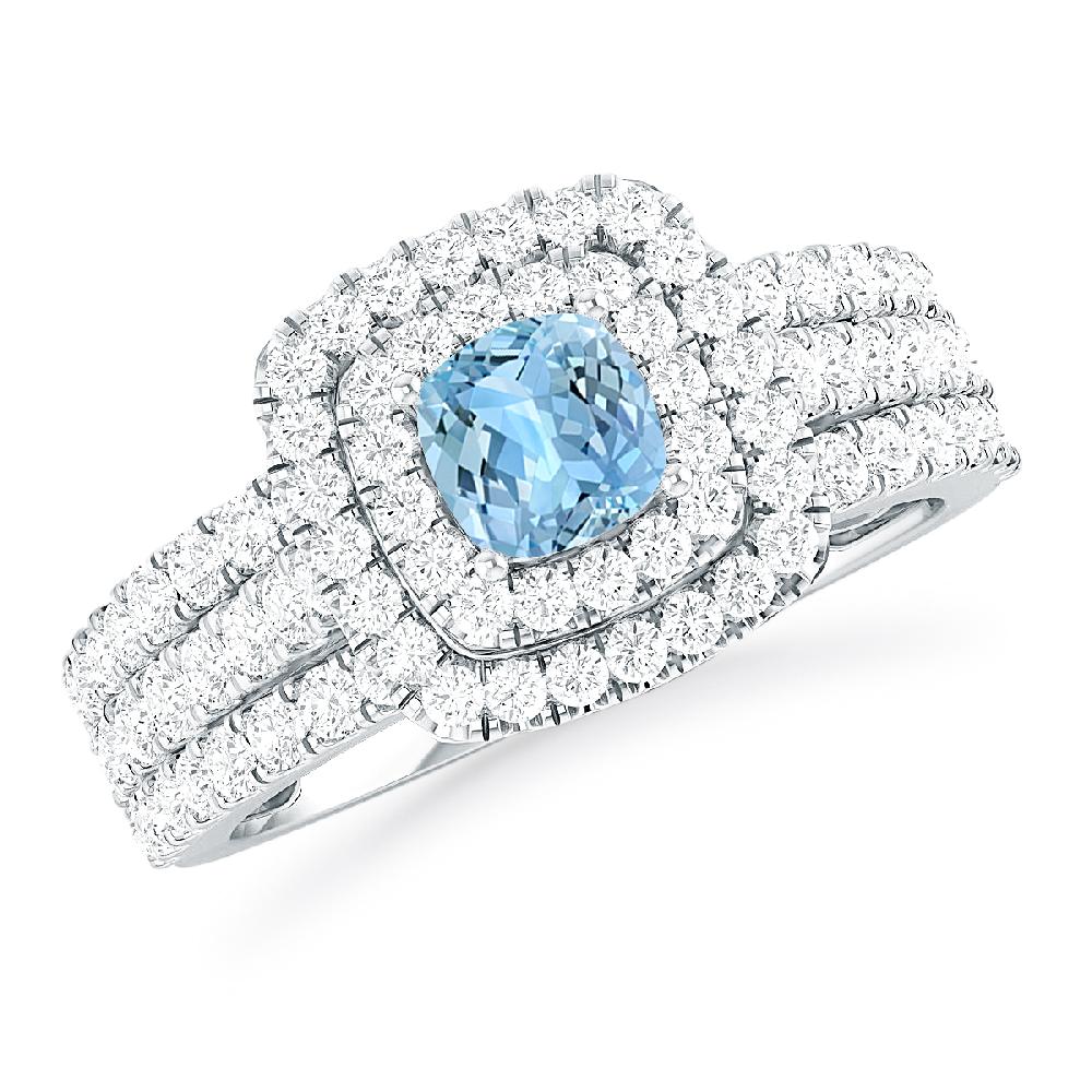 White Gold - Aquamarine