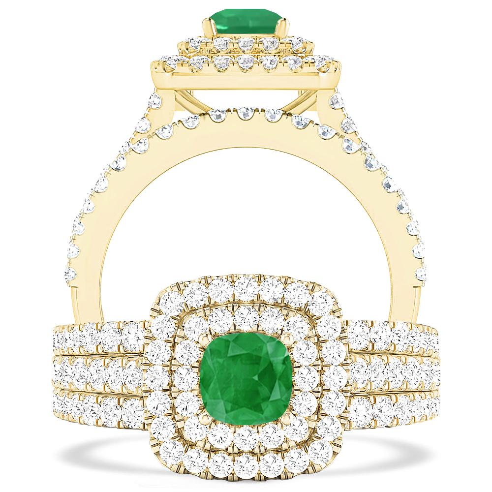 Yellow Gold - Emerald