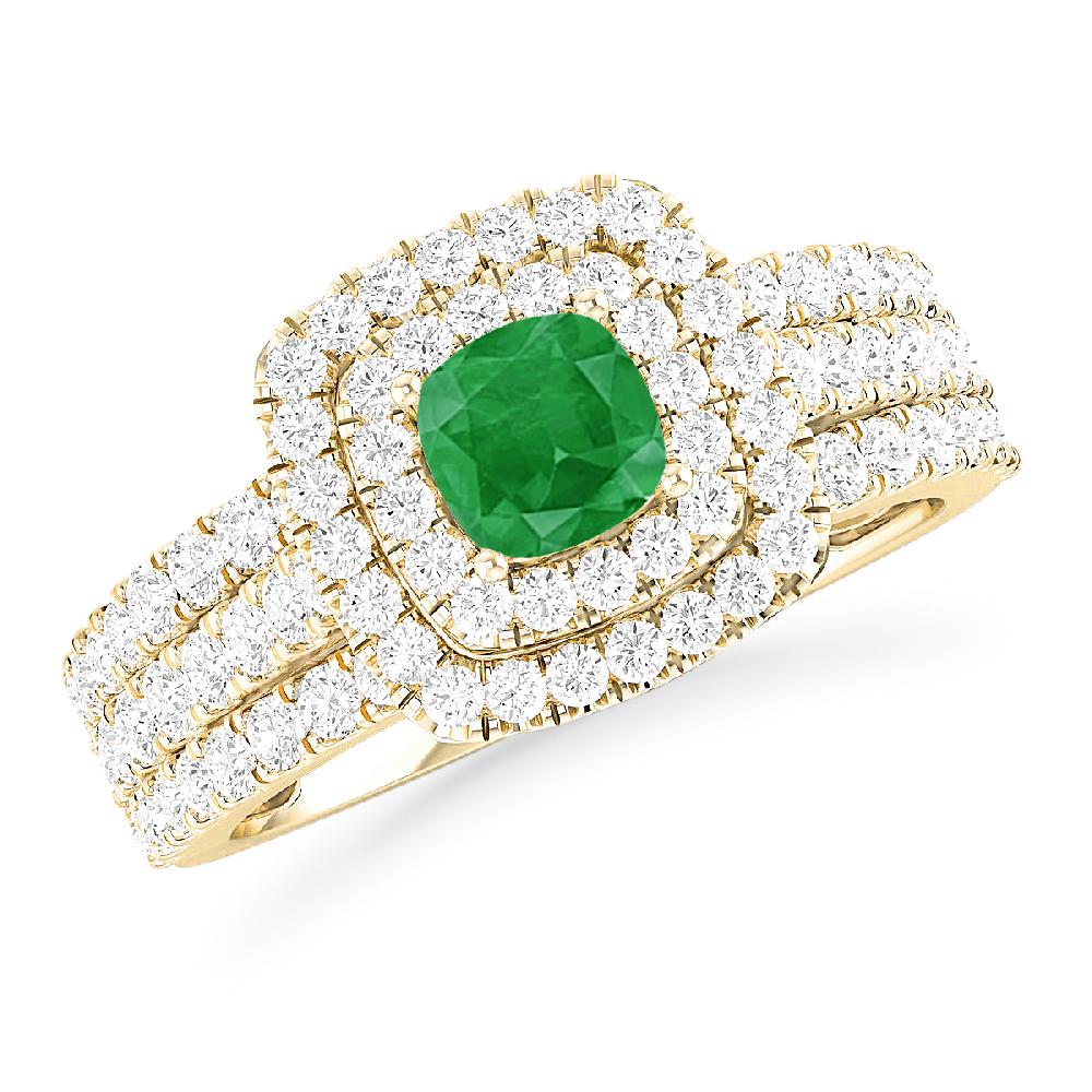 Yellow Gold - Emerald