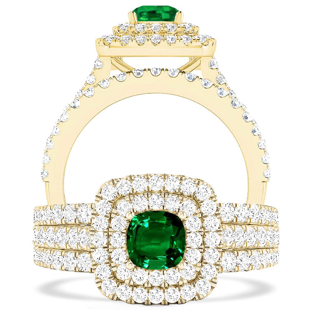 Yellow Gold - Emerald