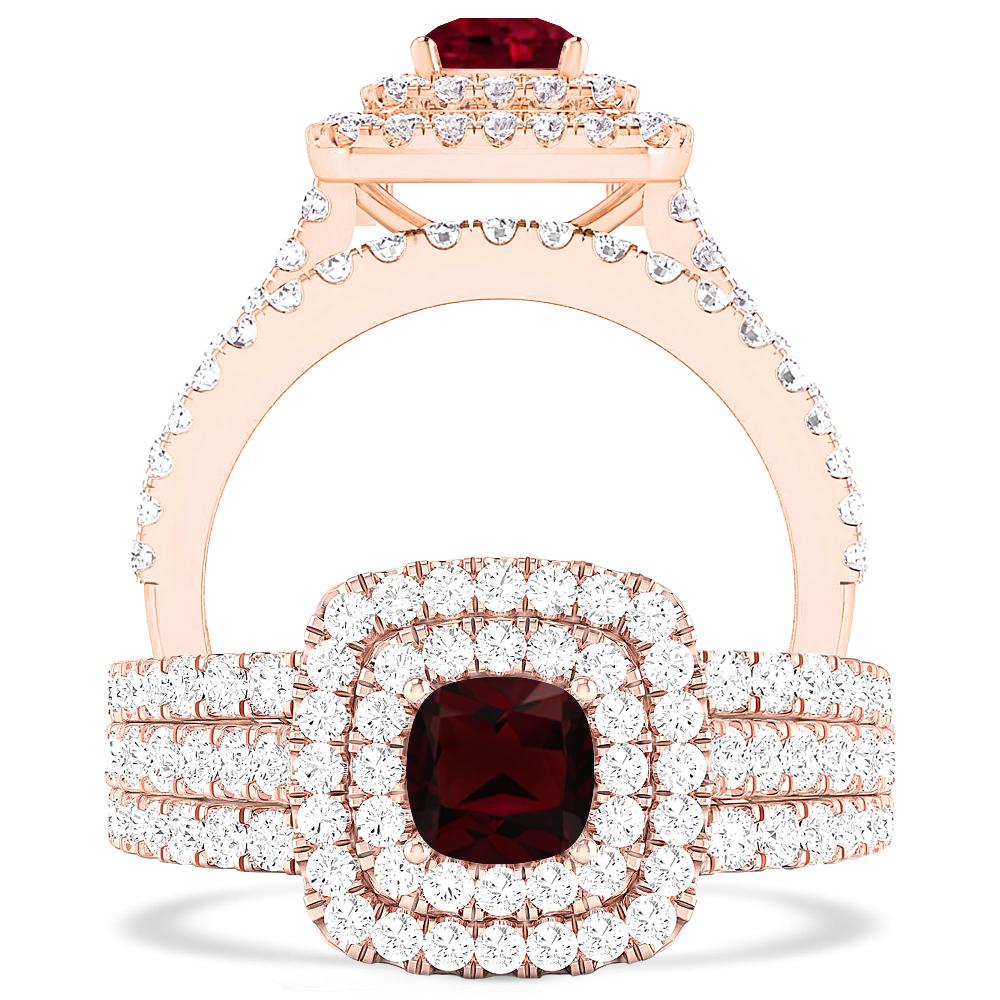 Rose Gold - Garnet