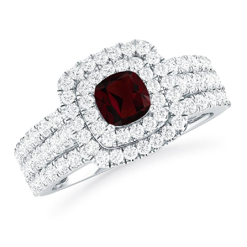 White Gold - Garnet