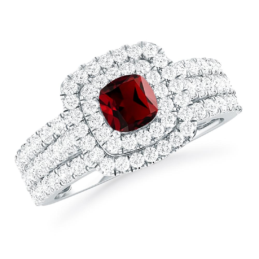 White Gold - Garnet