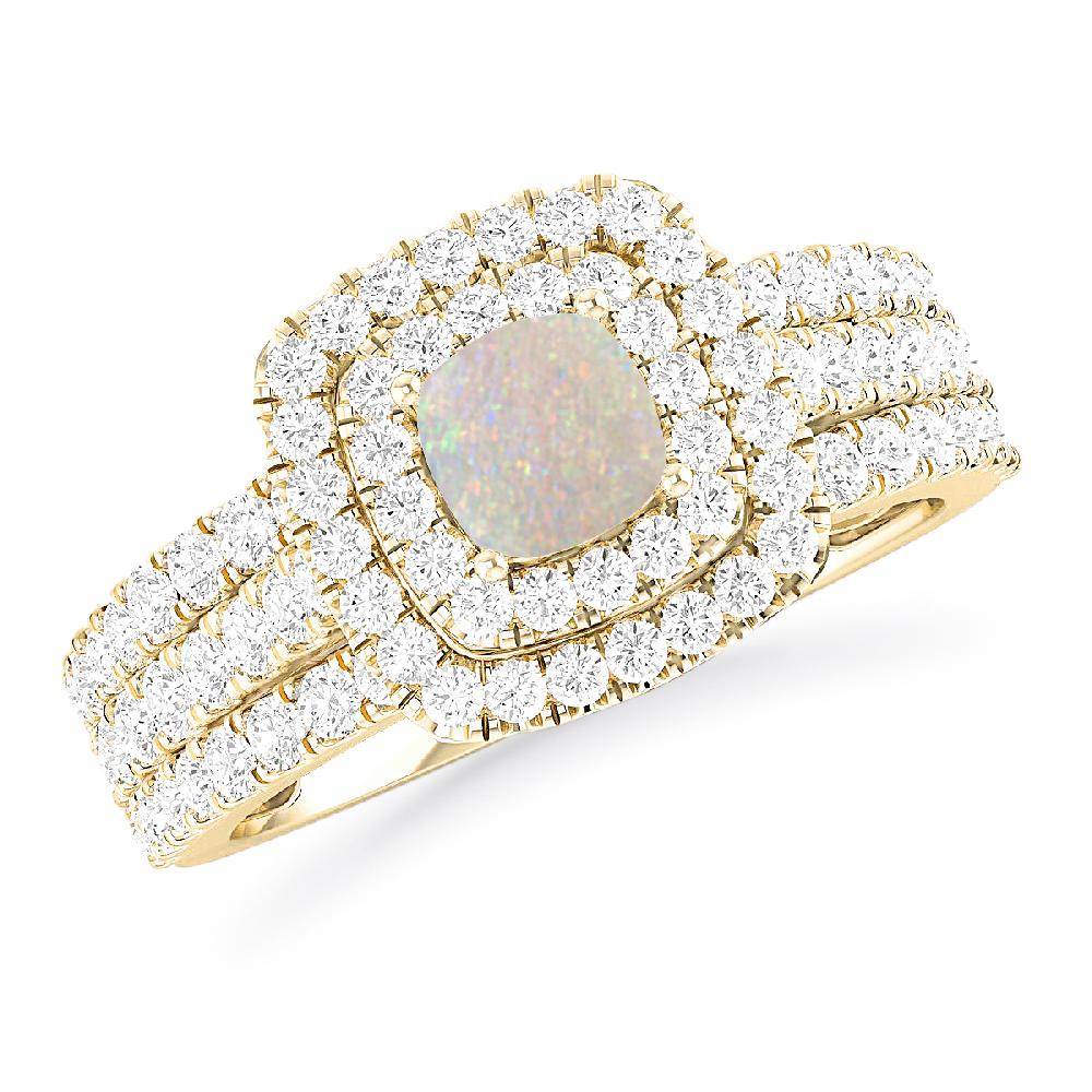 Yellow Gold - Opal