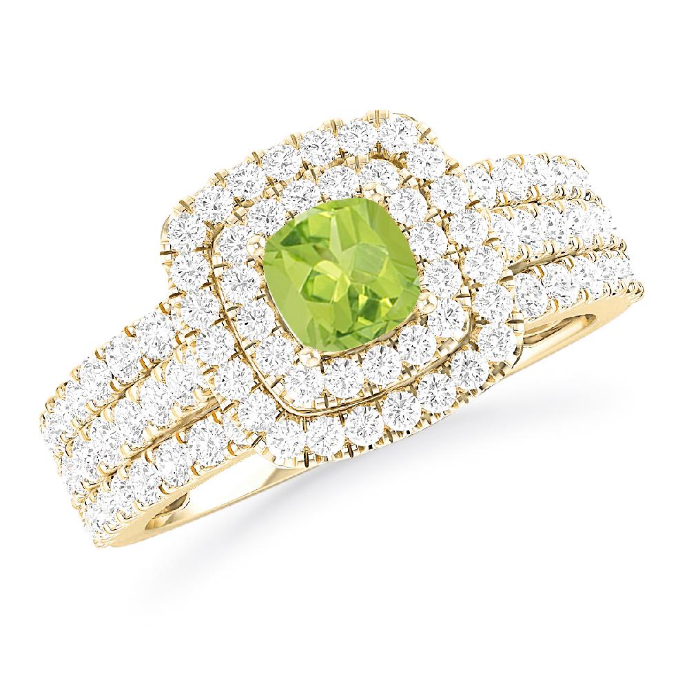 Yellow Gold - Peridot