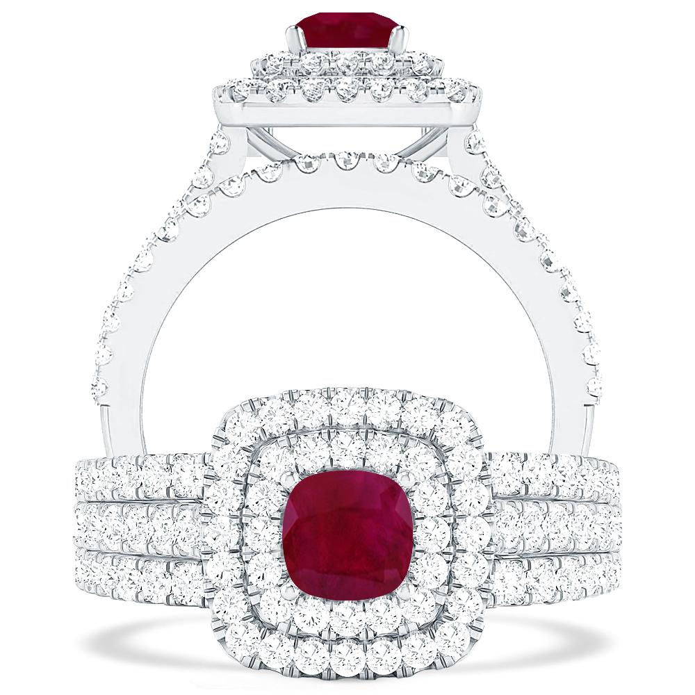 White Gold - Ruby