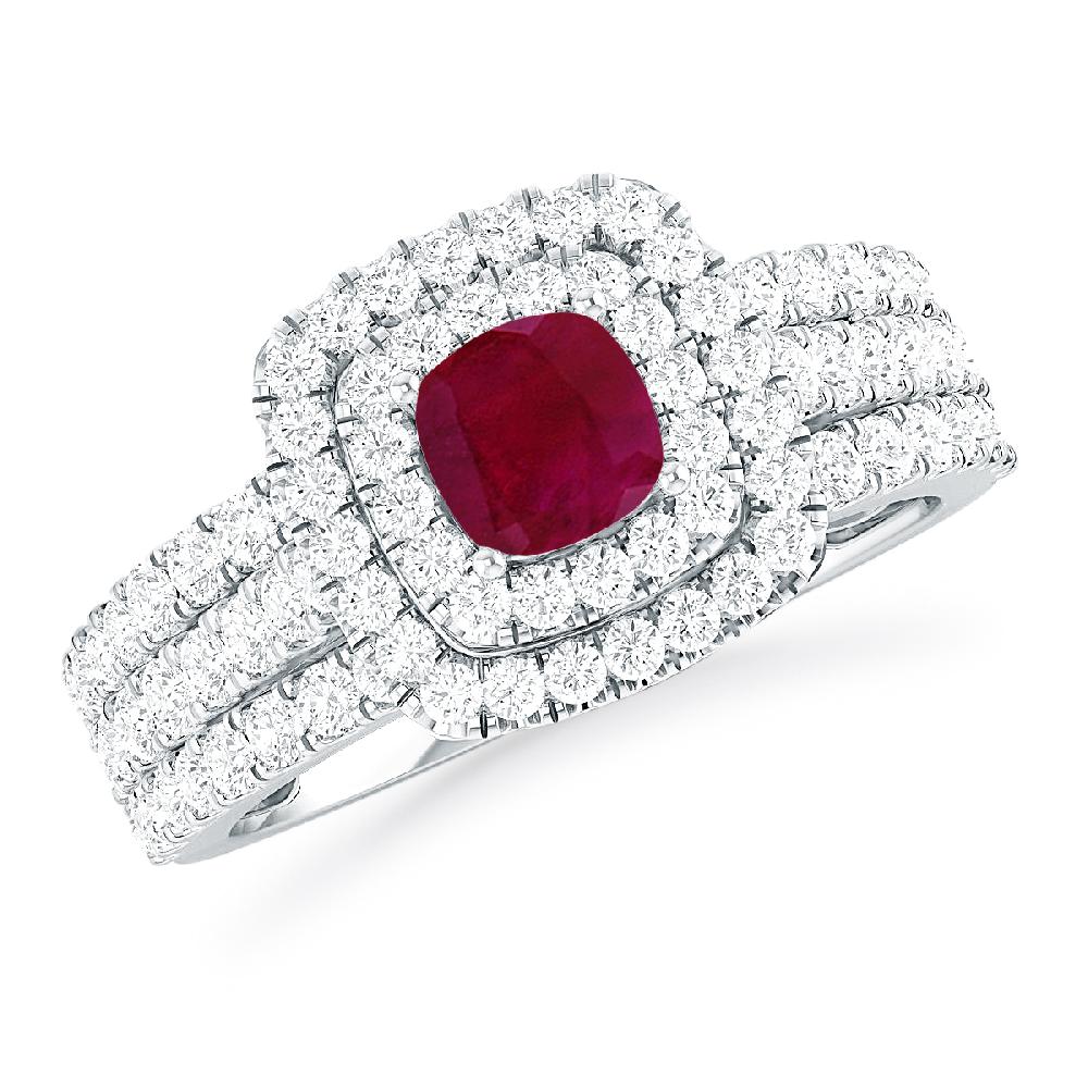 White Gold - Ruby