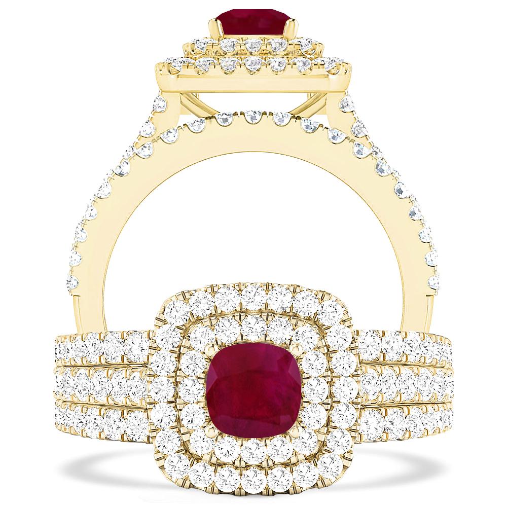 Yellow Gold - Ruby