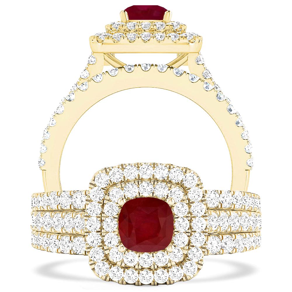 Yellow Gold - Ruby