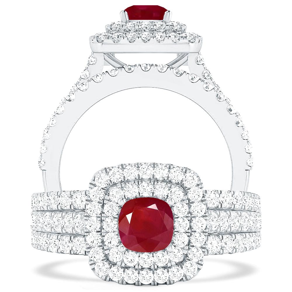 White Gold - Ruby