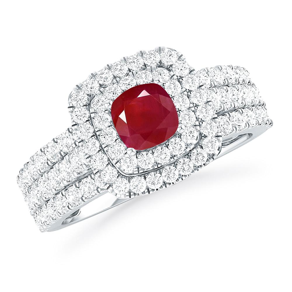 White Gold - Ruby