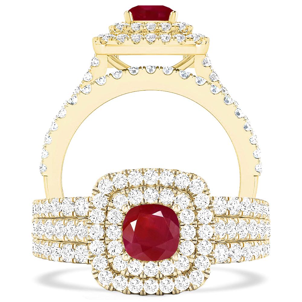 Yellow Gold - Ruby