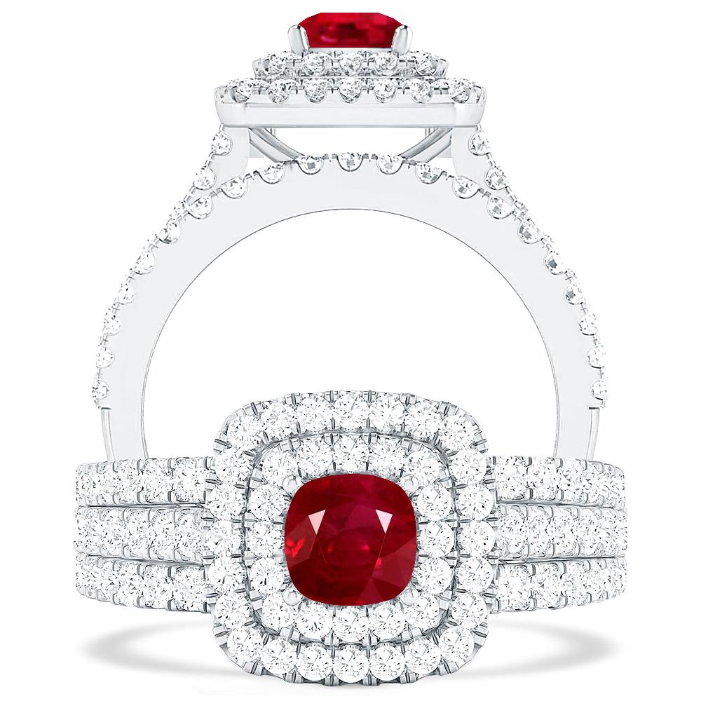 White Gold - Ruby