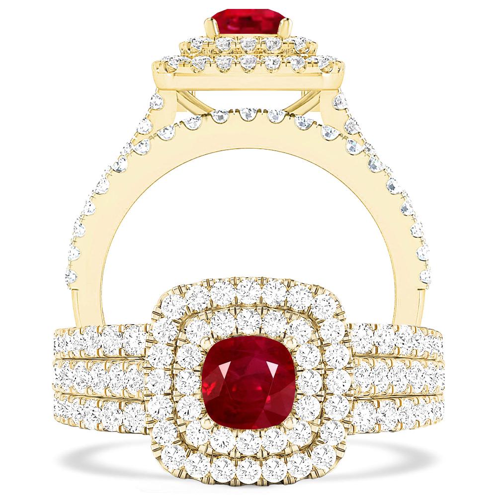 Yellow Gold - Ruby