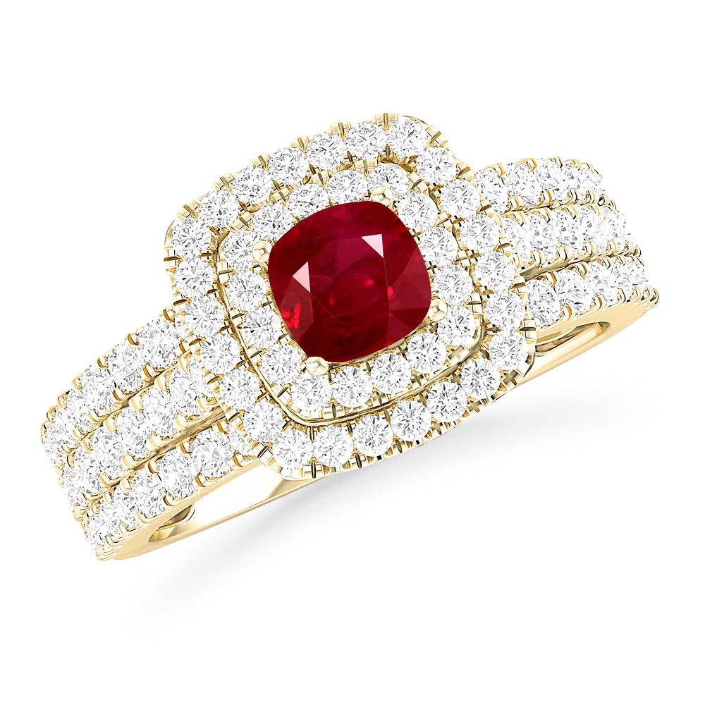 Yellow Gold - Ruby