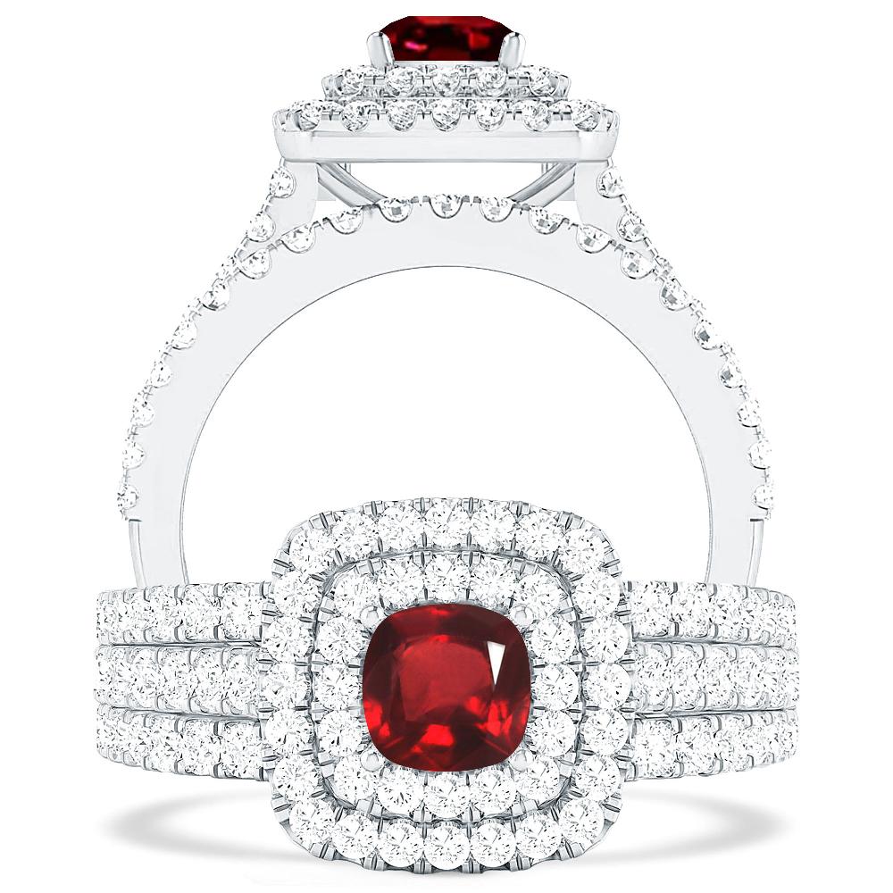 White Gold - Ruby