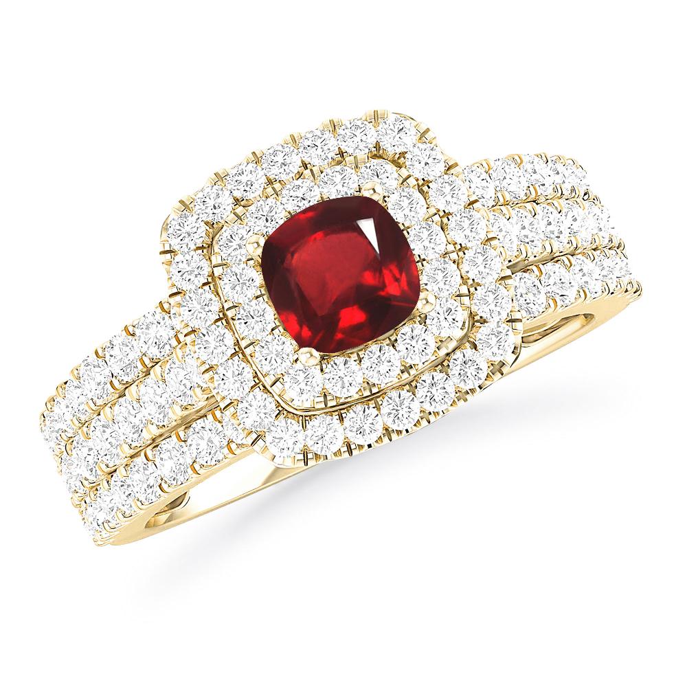 Yellow Gold - Ruby