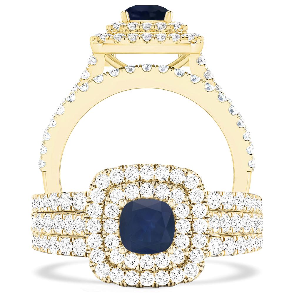 Yellow Gold - Sapphire