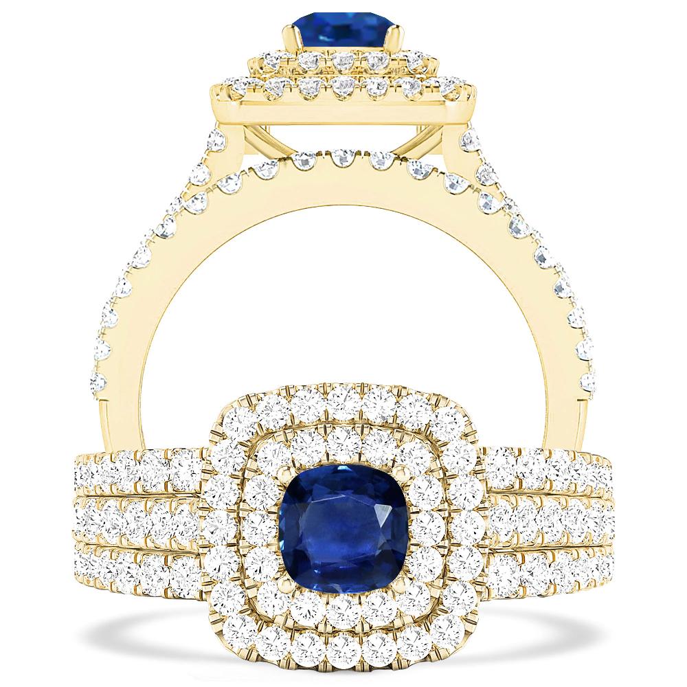 Yellow Gold - Sapphire