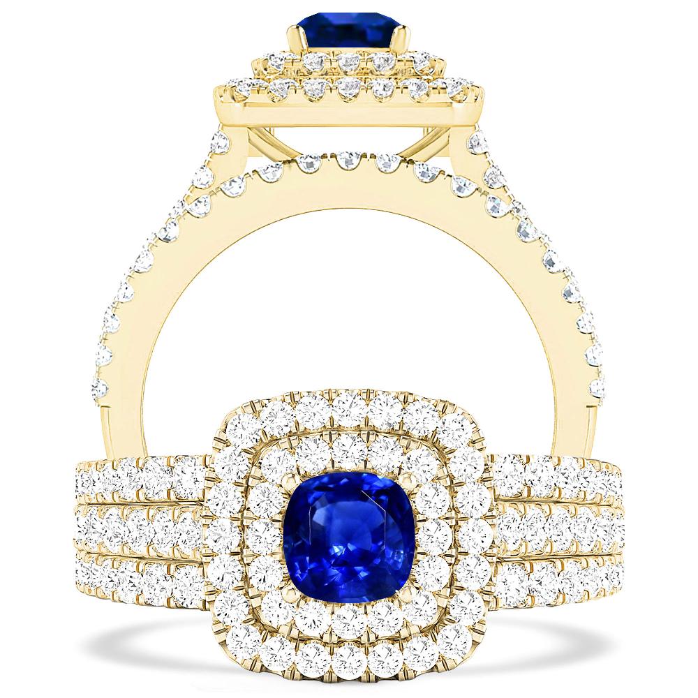 Yellow Gold - Sapphire