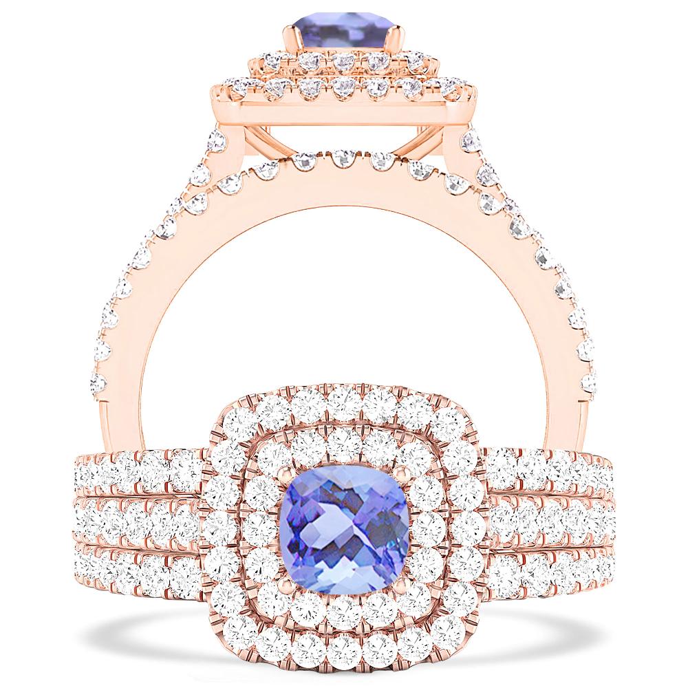 Rose Gold - Tanzanite