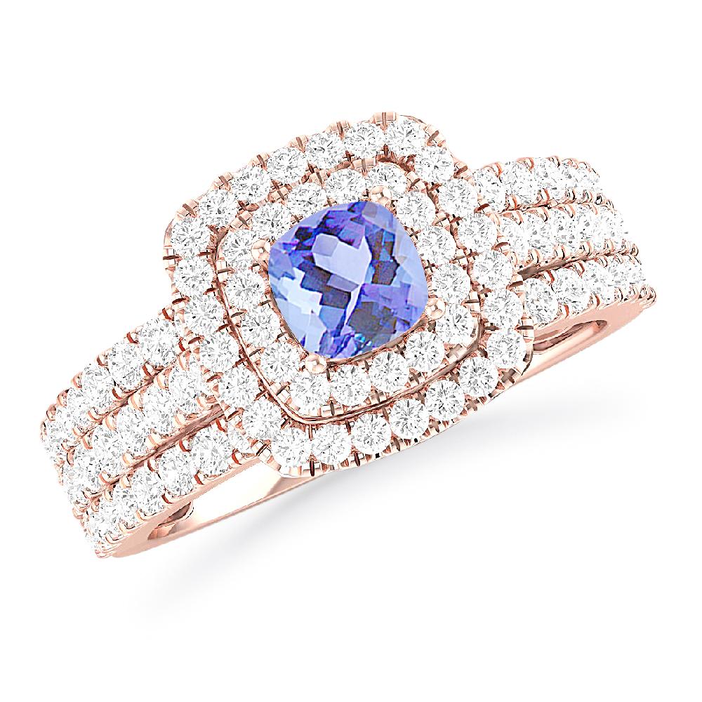 Rose Gold - Tanzanite