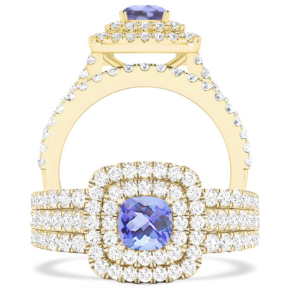 Yellow Gold - Tanzanite