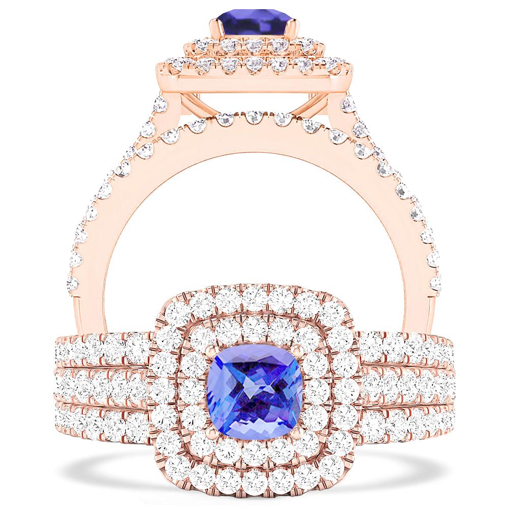 Rose Gold - Tanzanite