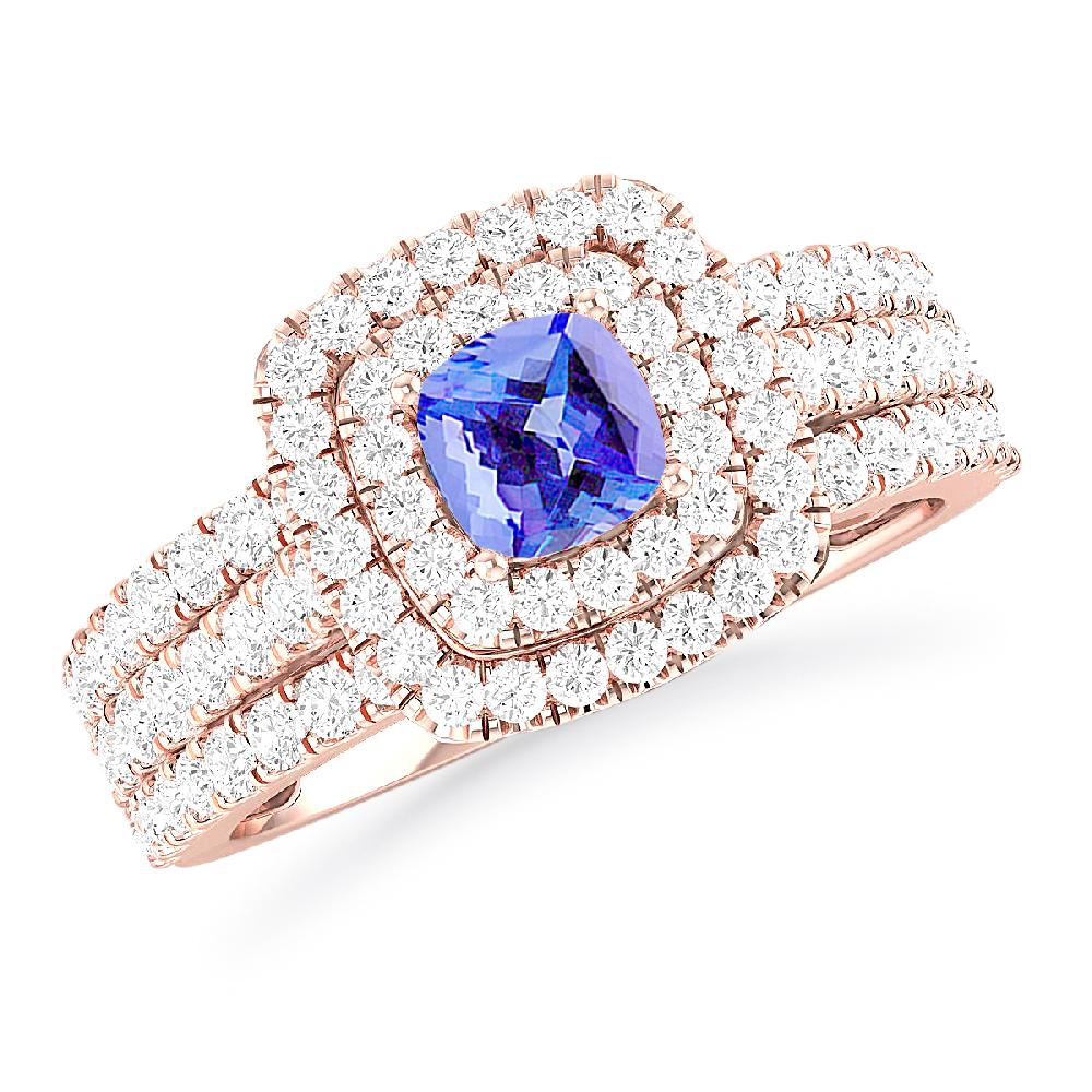 Rose Gold - Tanzanite