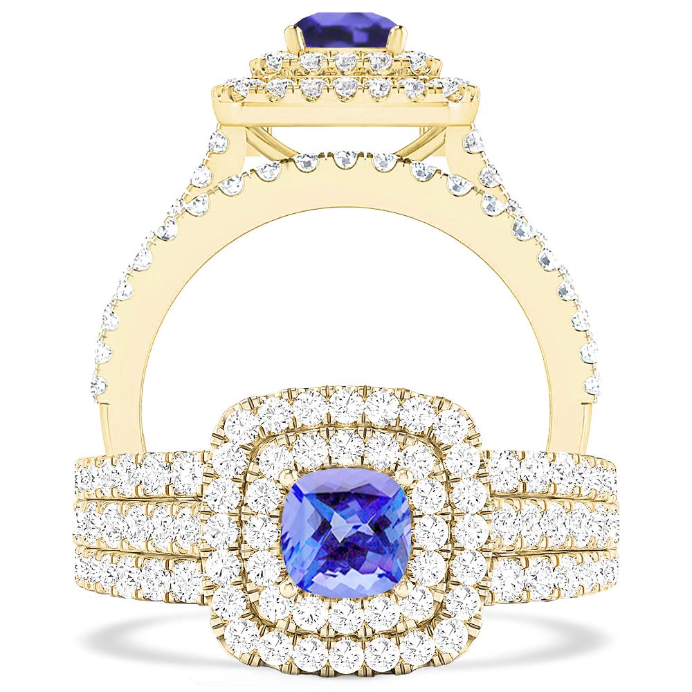 Yellow Gold - Tanzanite