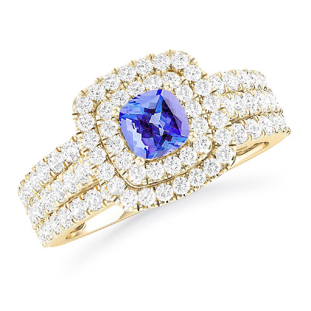 Yellow Gold - Tanzanite