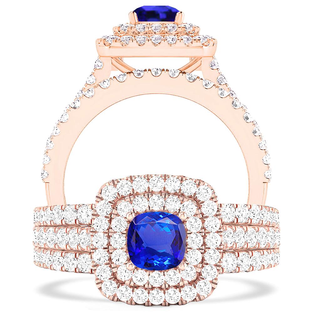 Rose Gold - Tanzanite