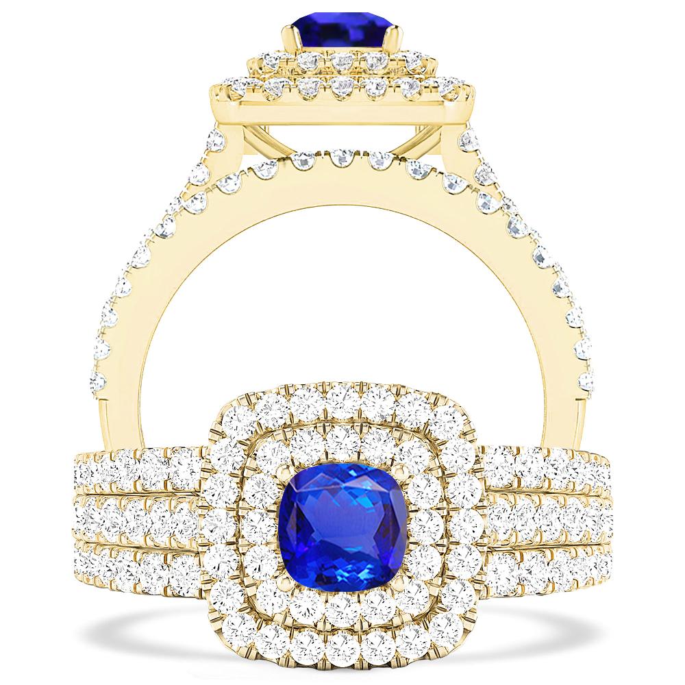 Yellow Gold - Tanzanite